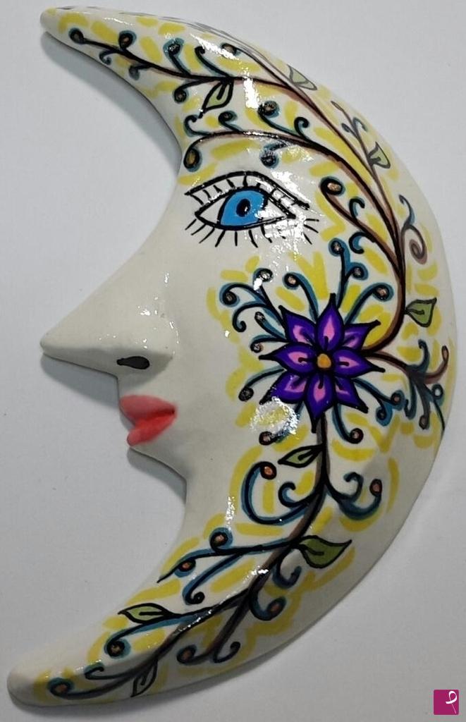 quadri in vendita online - Luna" FIORE  LILLA" in ceramica 