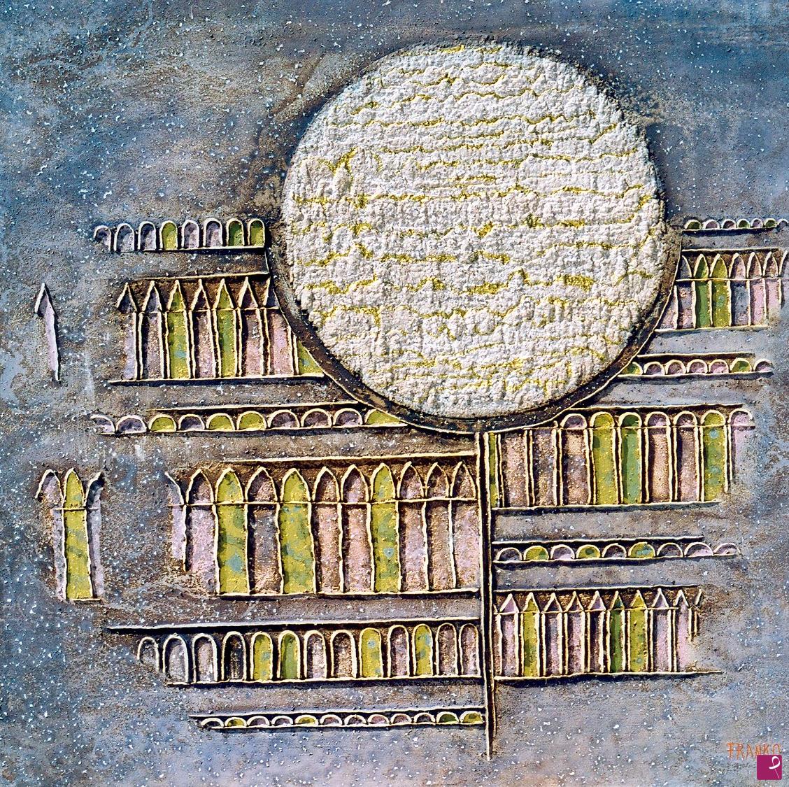 quadri in vendita online - luna in città