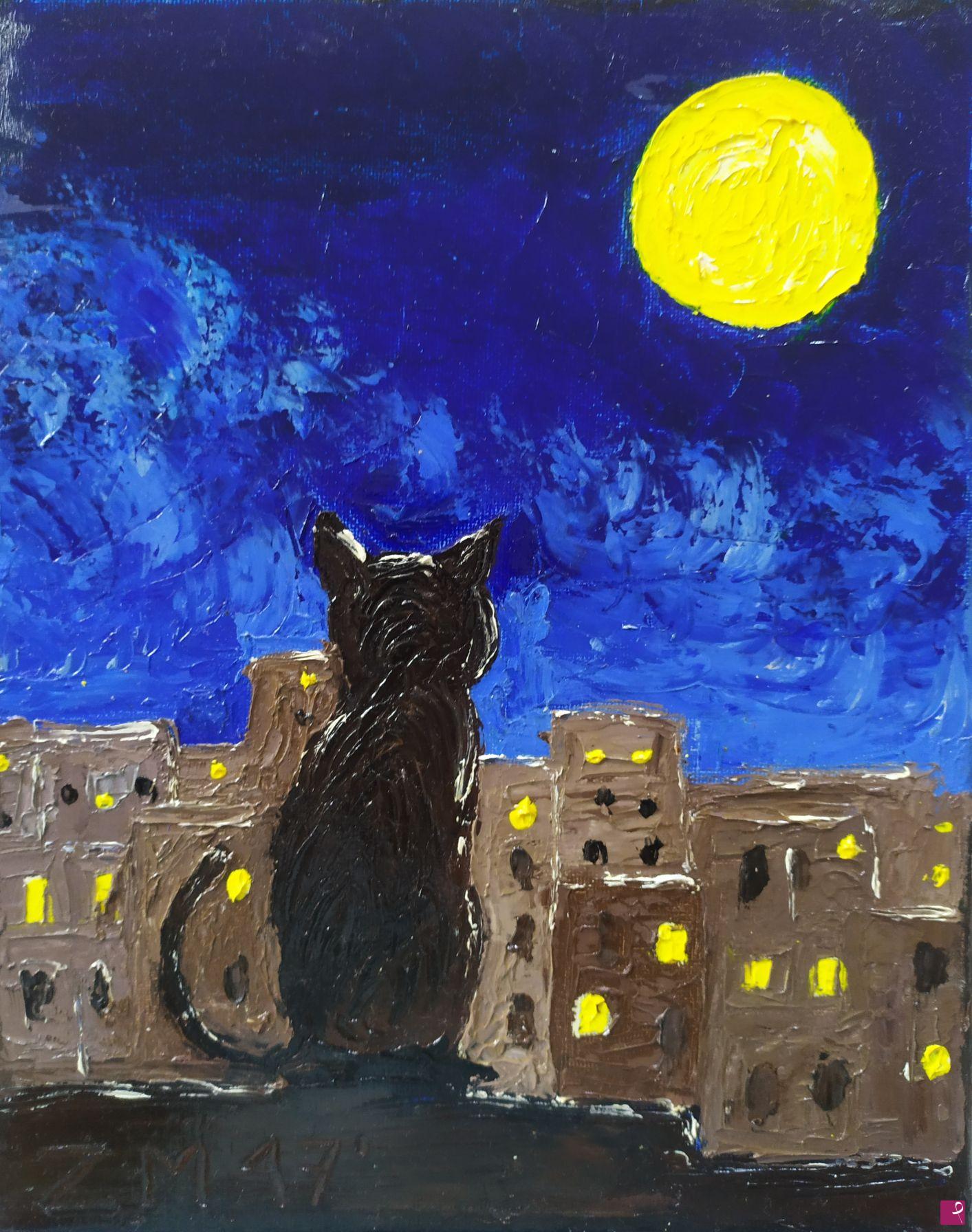 quadri in vendita online - Luna piena