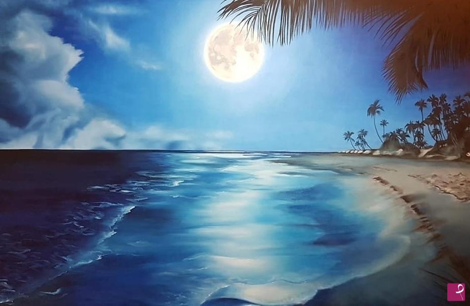 quadri in vendita online - Luna tropicale