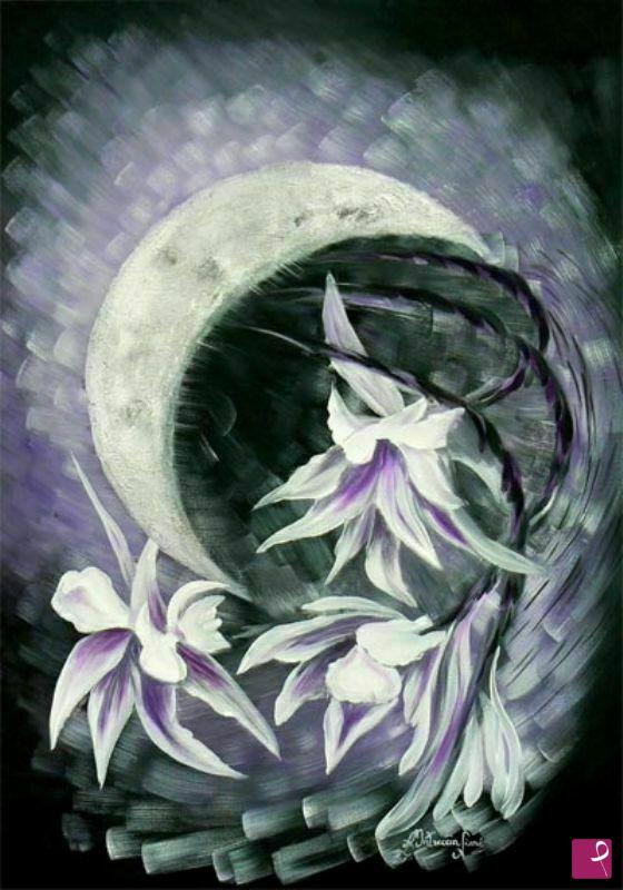 quadri in vendita online - Lunatiche Fantasticherie 9. FiORI DI LUNA