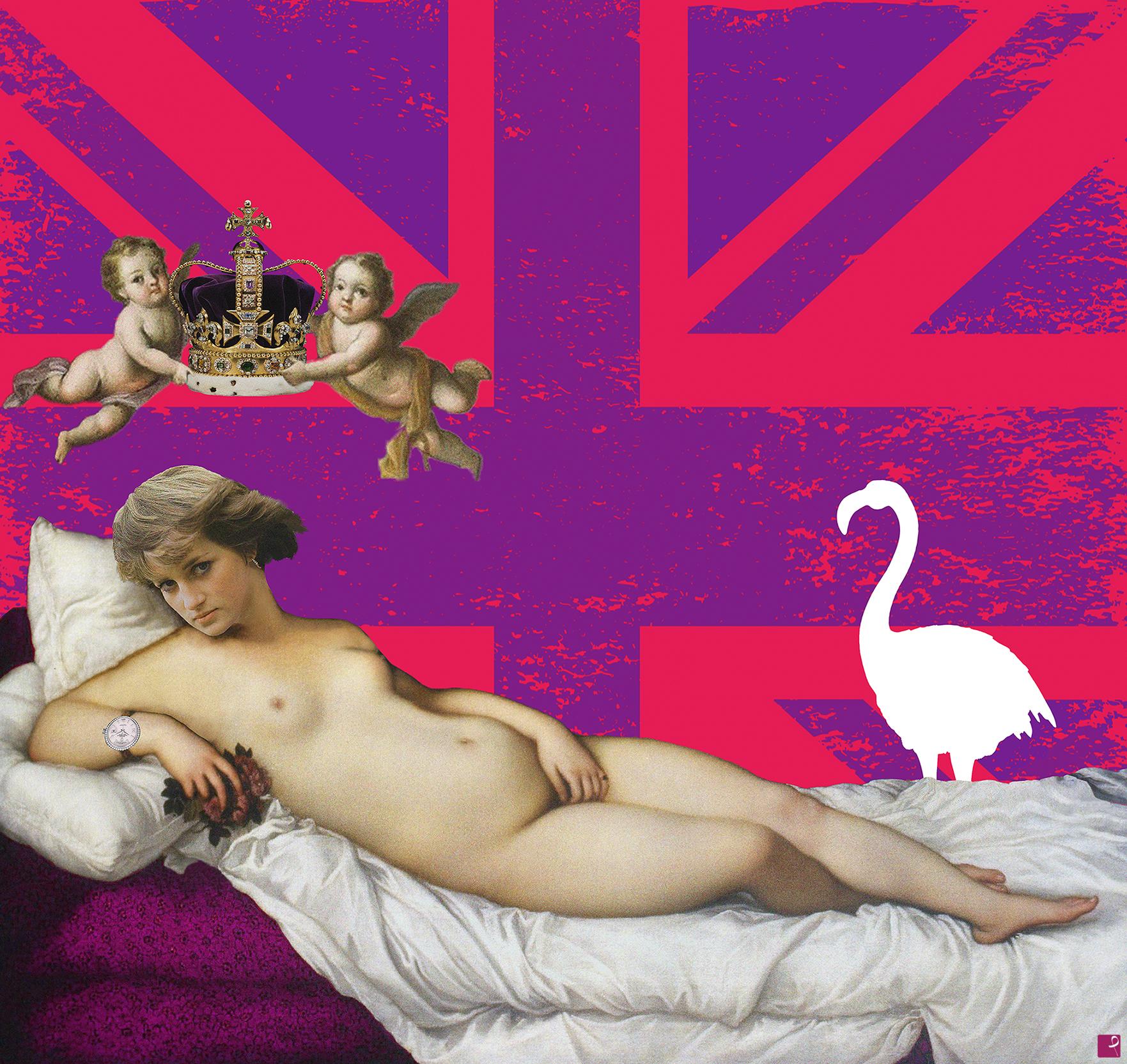 quadri in vendita online - L'Unica Regina - Lady Diana (Versione Mélange no1) - Edizione Limitata a 100