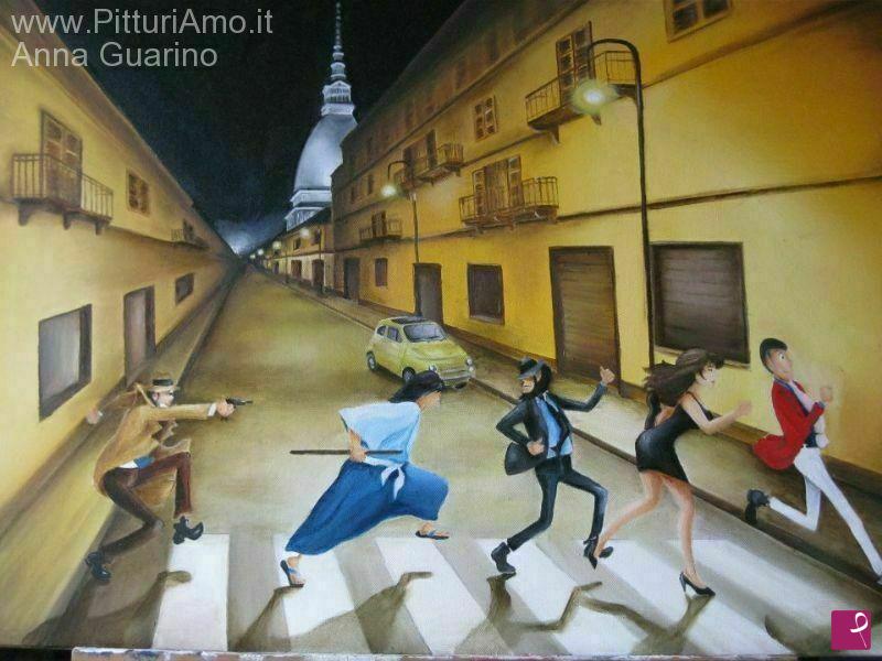 quadri in vendita online - Lupin a Torino