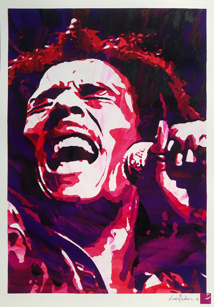 quadri in vendita online - L'Urlo di Bob Marley