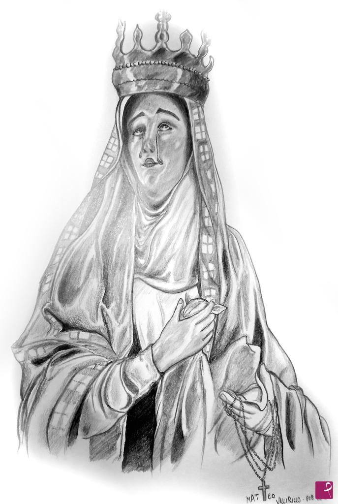 quadri in vendita online - Madonna addolorata