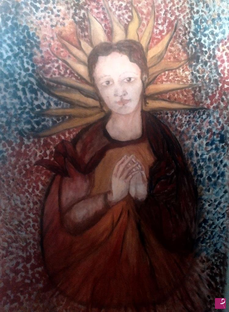 quadri in vendita online - Madonna bambina