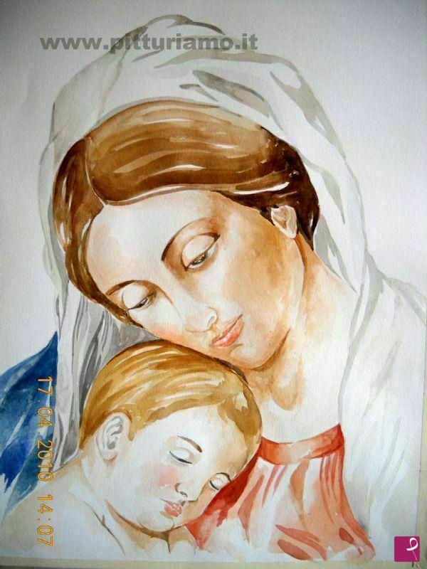 quadri in vendita online - Madonna col Bambino