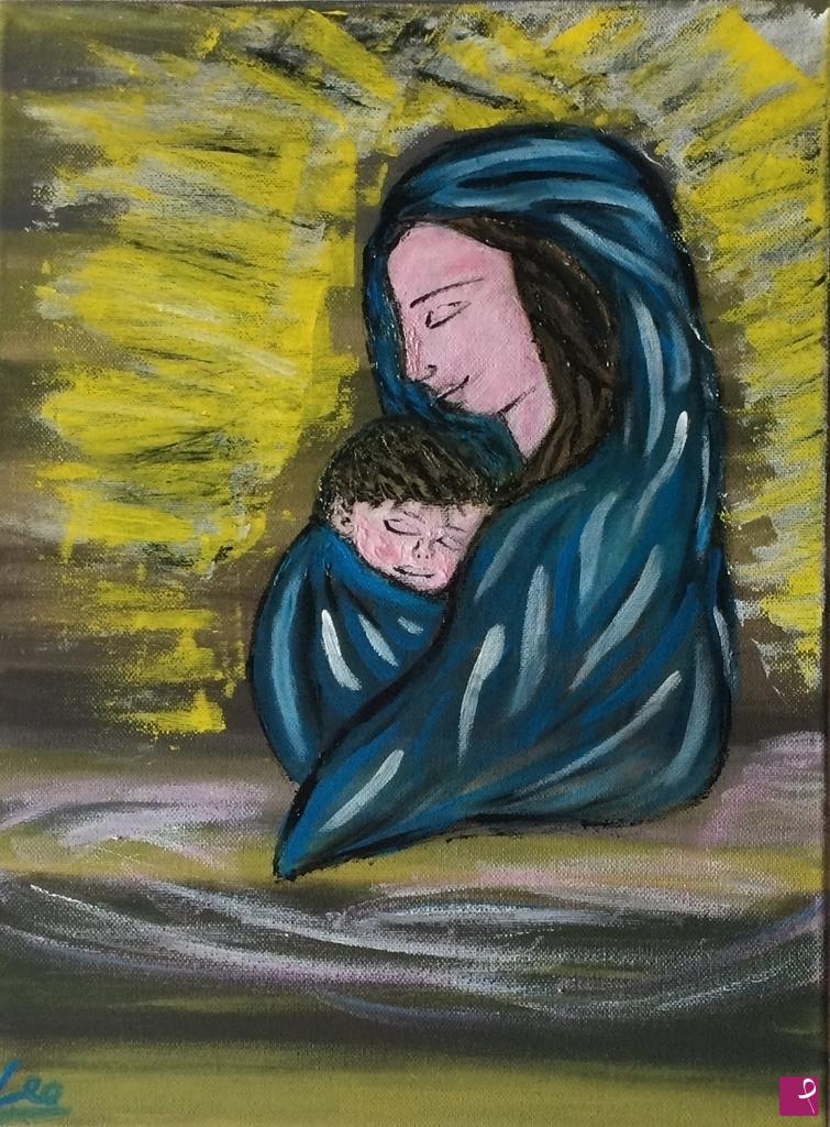quadri in vendita online - Madonna col bambino
