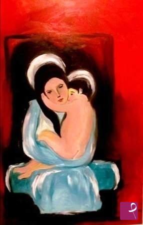 quadri in vendita online - MADONNA COL BAMBINO
