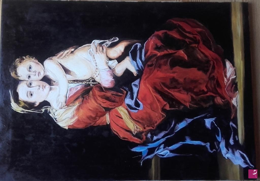 quadri in vendita online - Madonna col rosario