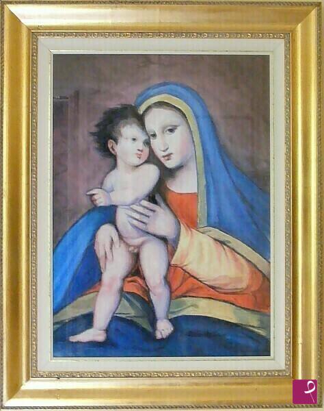 quadri in vendita online - Madonna con bambino -riproduzione