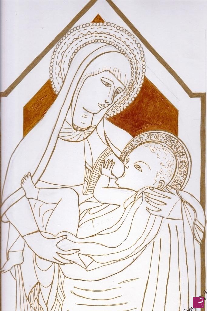 quadri in vendita online - MADONNA CON BAMBINO