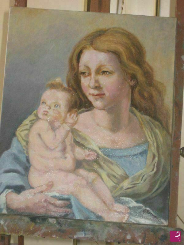 quadri in vendita online - madonna con bambino