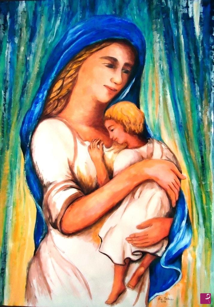 quadri in vendita online - Madonna con  Bambino