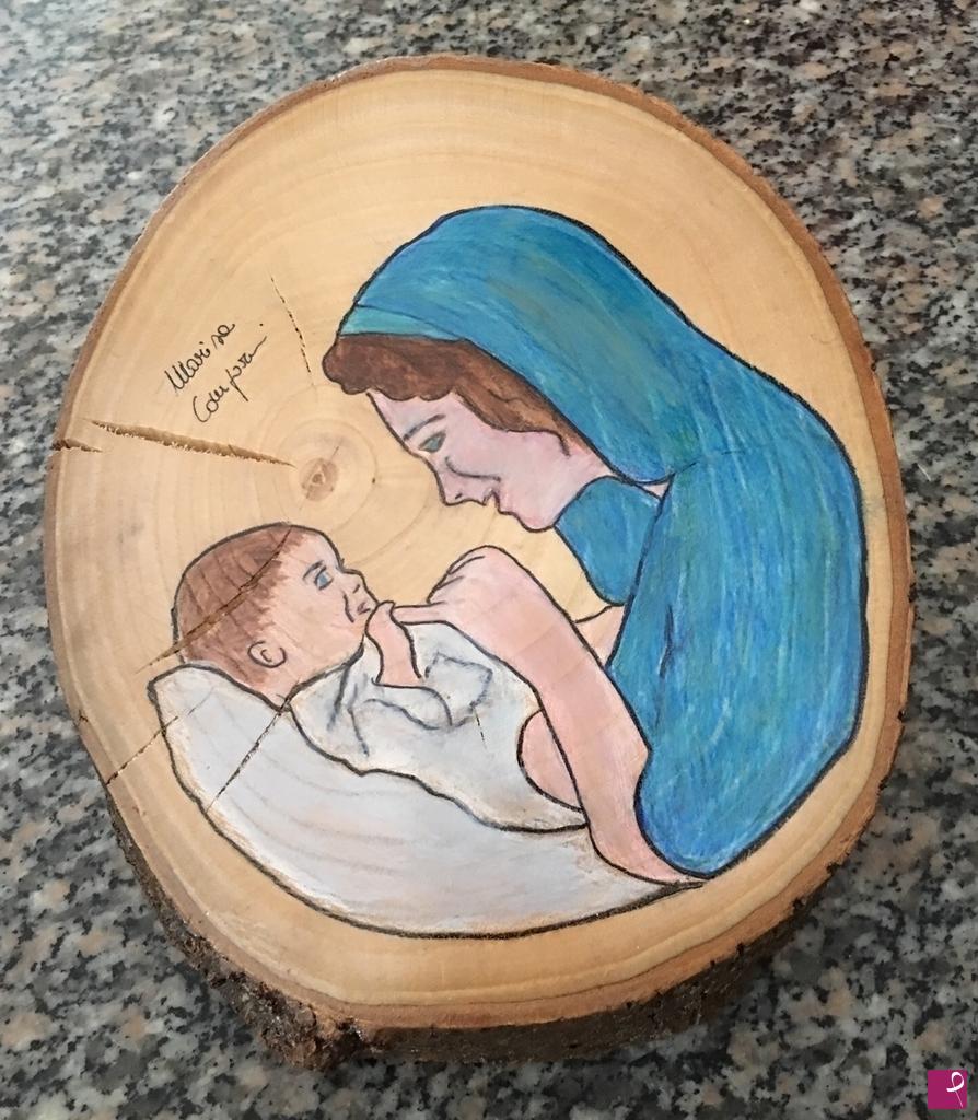 quadri in vendita online - Madonna con bambino 