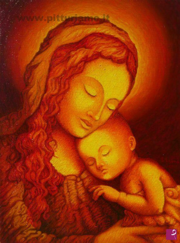 quadri in vendita online - Madonna con Bambino