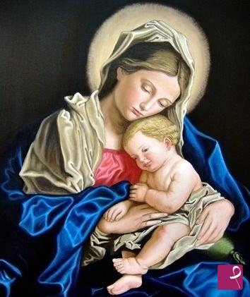 quadri in vendita online - Madonna con bambino 2