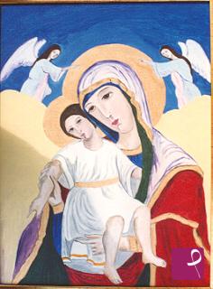 quadri in vendita online - Madonna con bambino