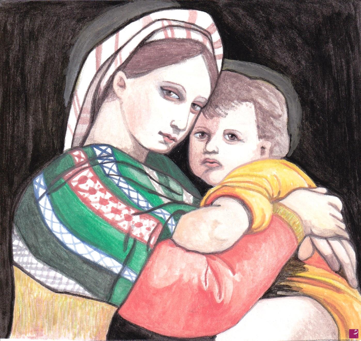 quadri in vendita online - Madonna con Bambino