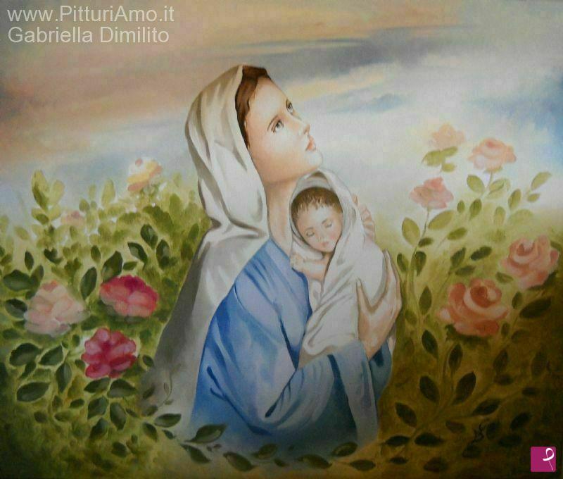 quadri in vendita online - Madonna con Bambino