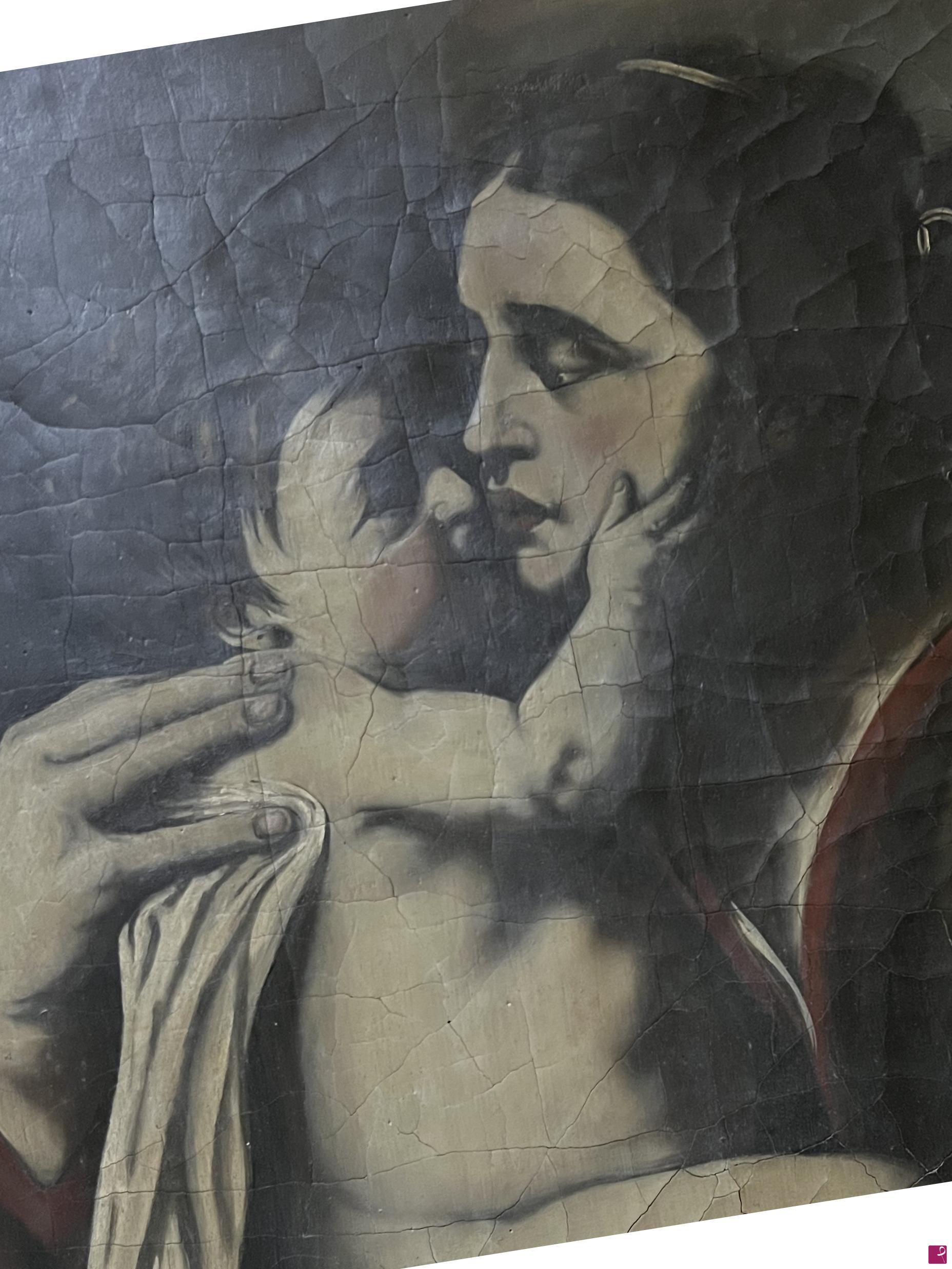quadri in vendita online - Madonna con bambino 