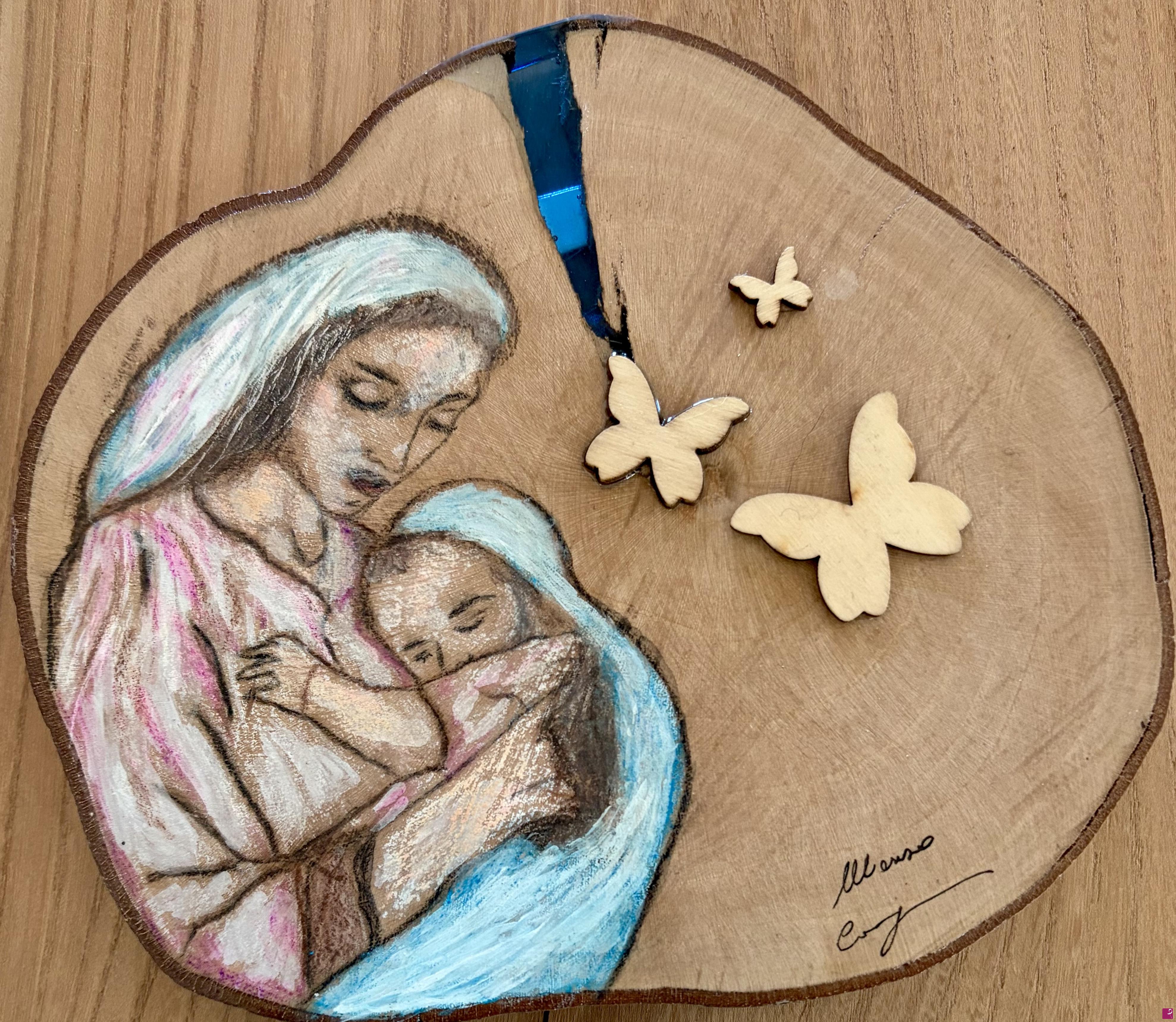 quadri in vendita online - Madonna con bambino 