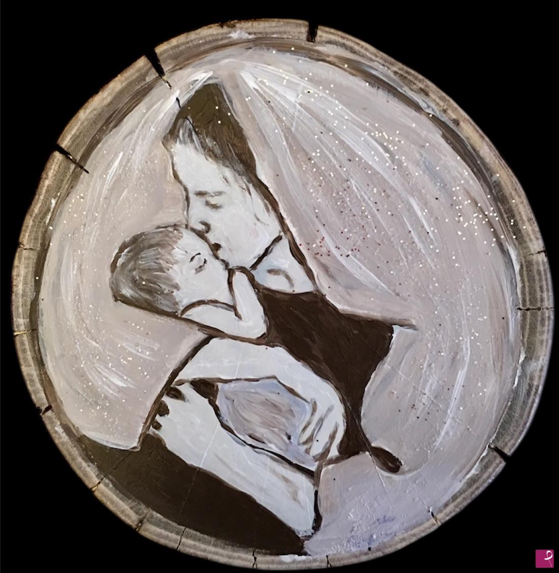 quadri in vendita online - Madonna con bambino 