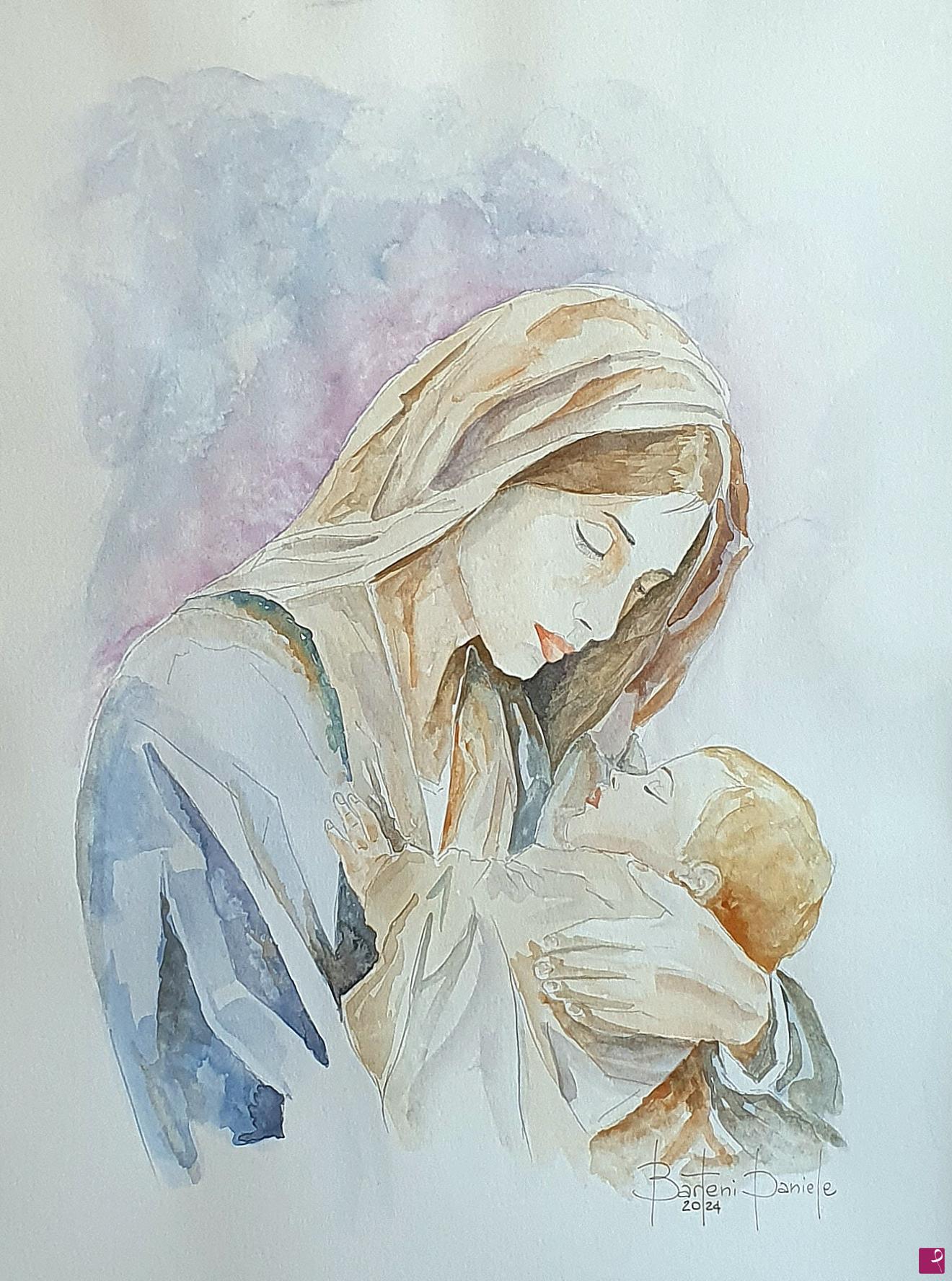 quadri in vendita online - Madonna con Bambino