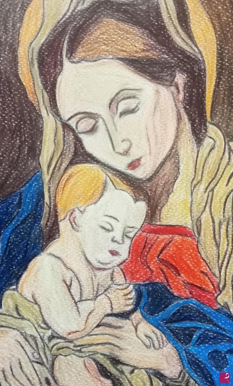 quadri in vendita online - "Madonna con Bambino"