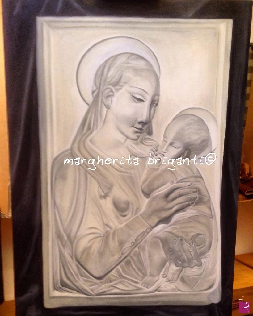 quadri in vendita online - Madonna con bambino