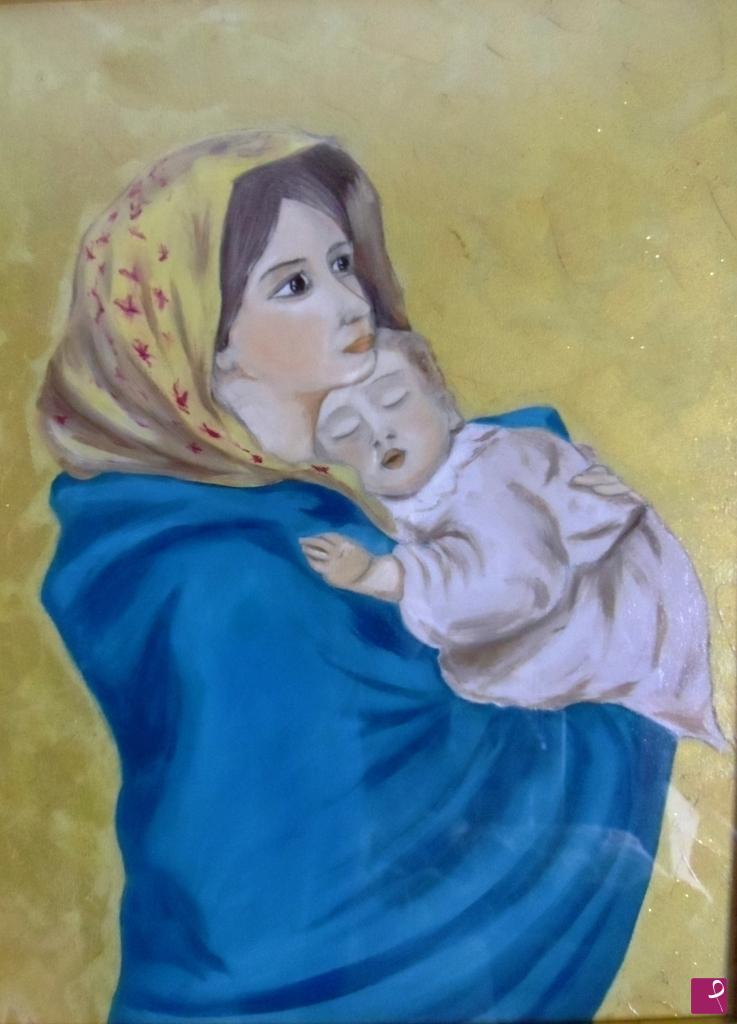quadri in vendita online - madonna con bambino