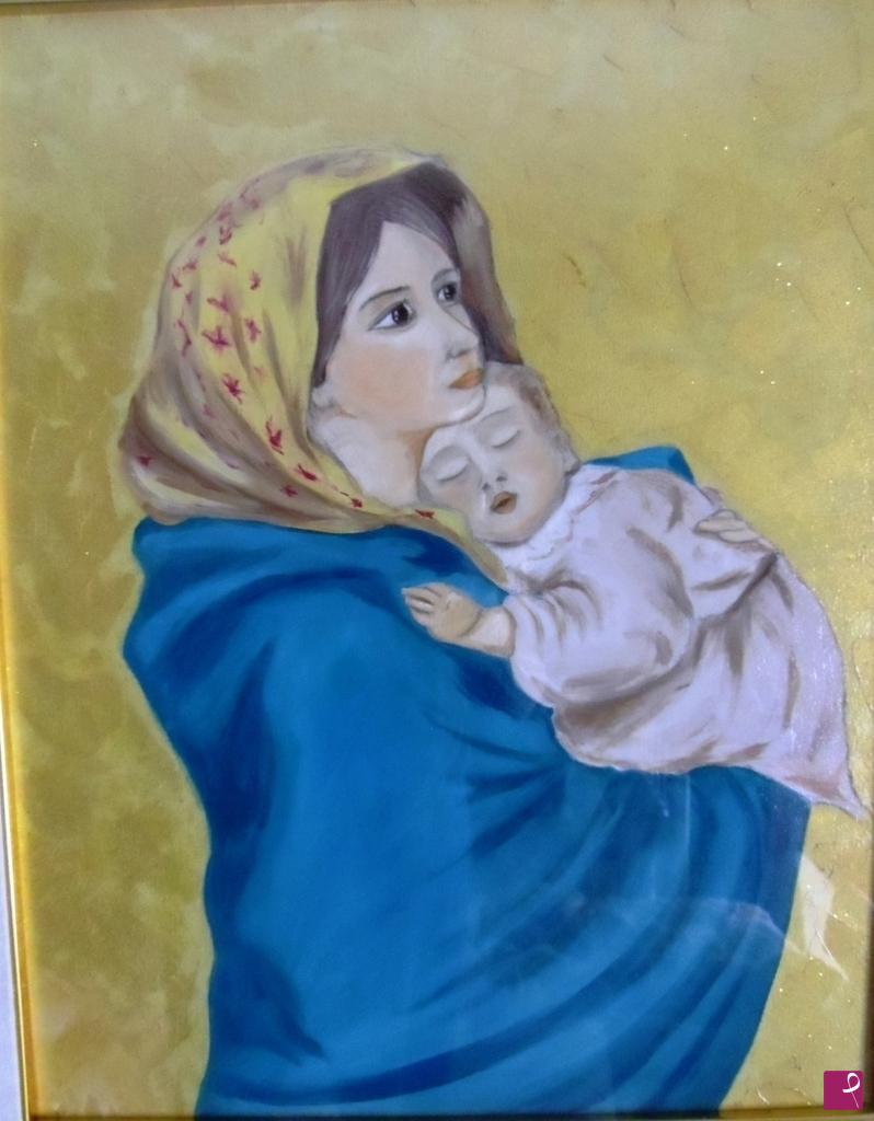 quadri in vendita online - "Madonna con bambino"