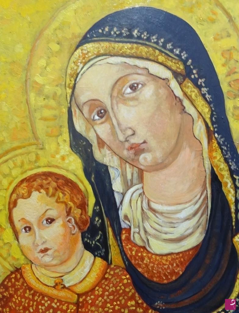 quadri in vendita online - Madonna con bambino