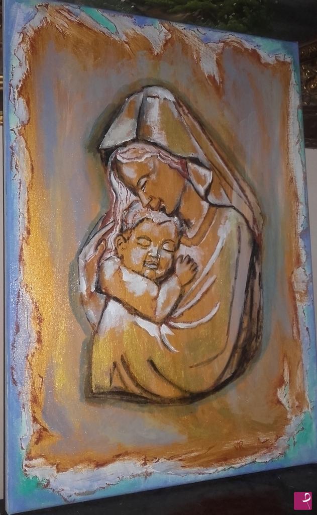 quadri in vendita online - madonna con bambino