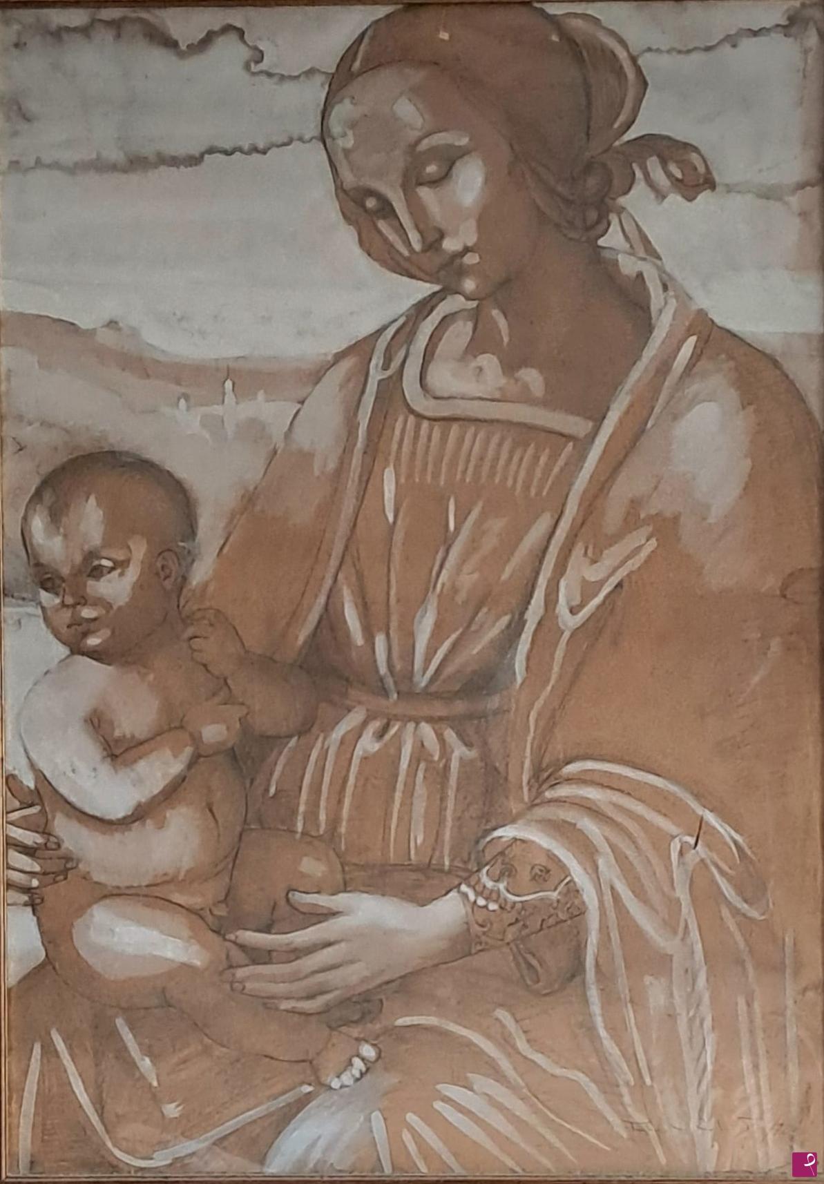 quadri in vendita online - Madonna con bambino del Perugino