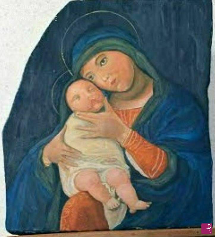 quadri in vendita online - Madonna con Bambino Dormiente