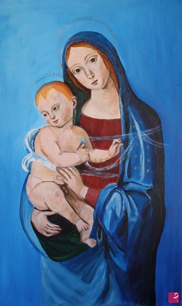 quadri in vendita online - Madonna con il bambinello