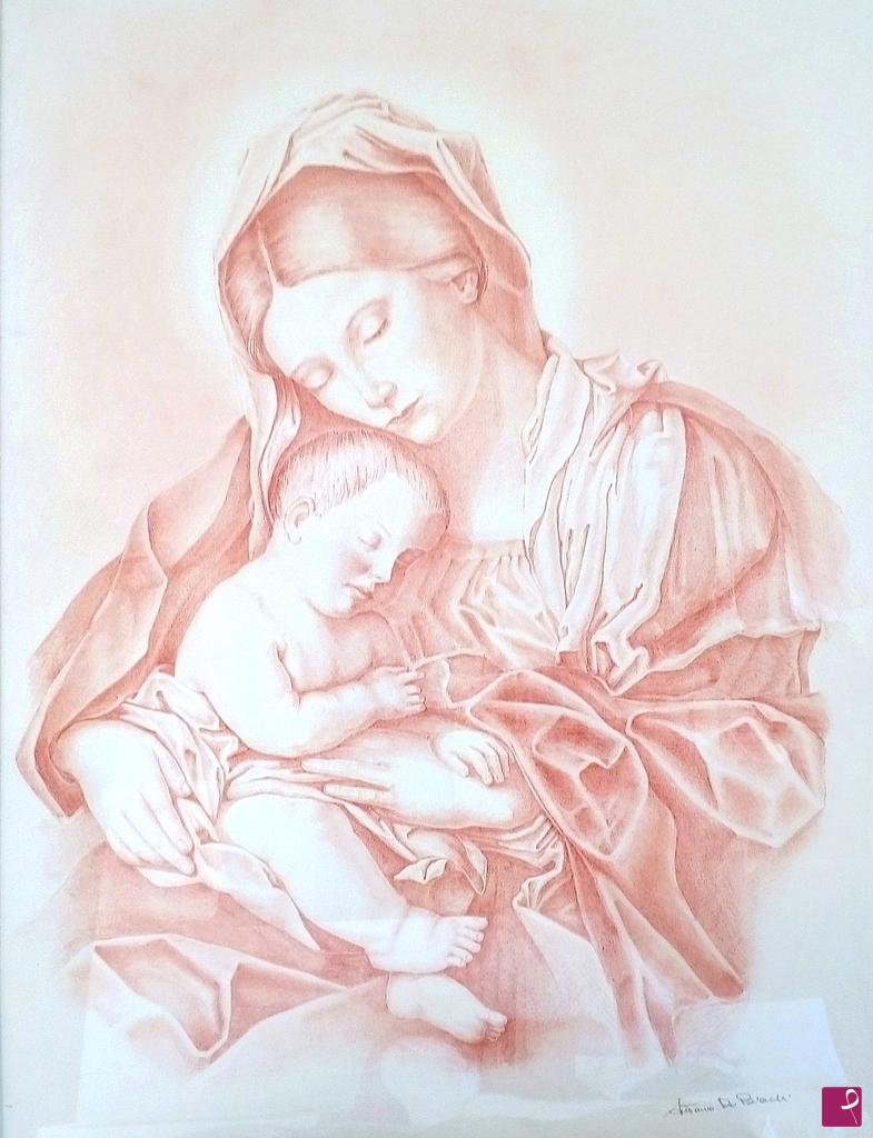 quadri in vendita online - Madonna con il bambino 
