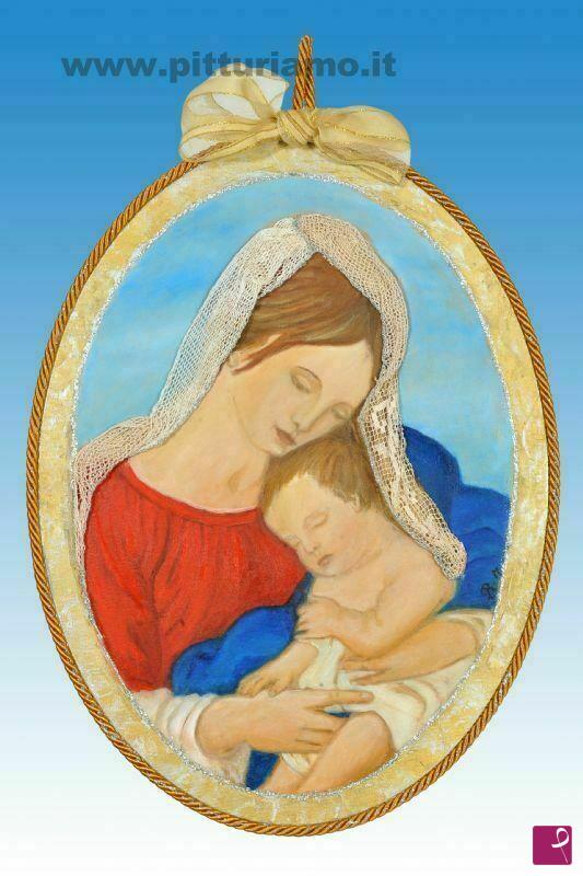quadri in vendita online - madonna con il bambino