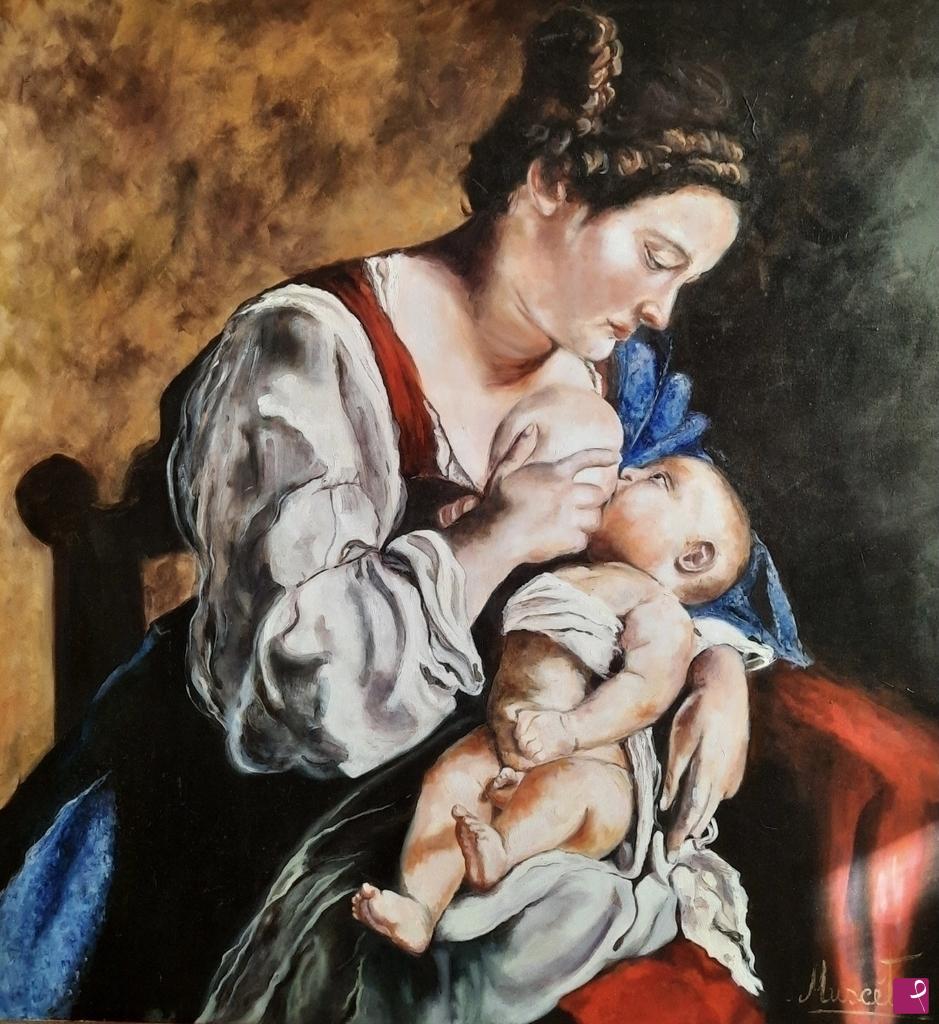 quadri in vendita online - MADONNA CON IL BAMBINO 
