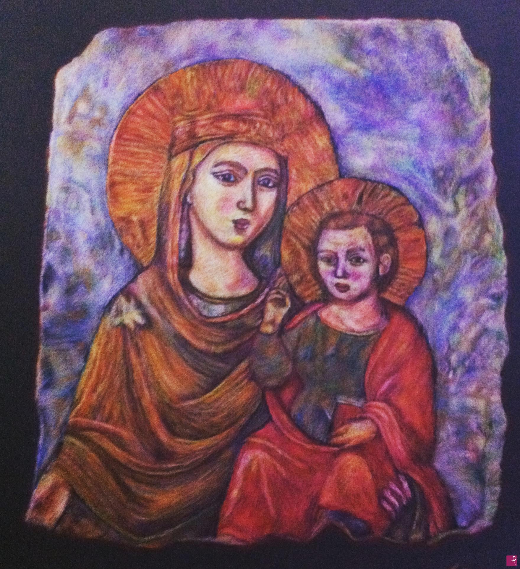 quadri in vendita online - Madonna con il bambino 