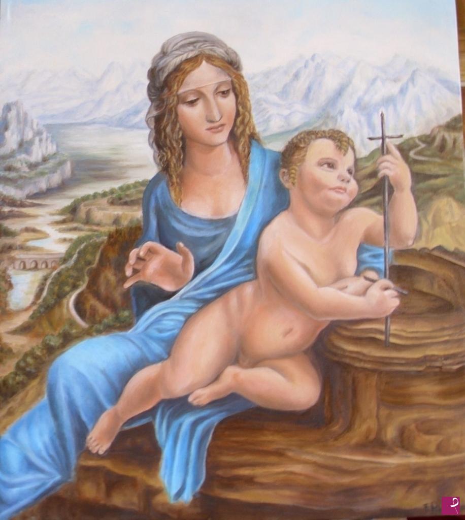 quadri in vendita online - "Madonna dei fusi" Leonardo