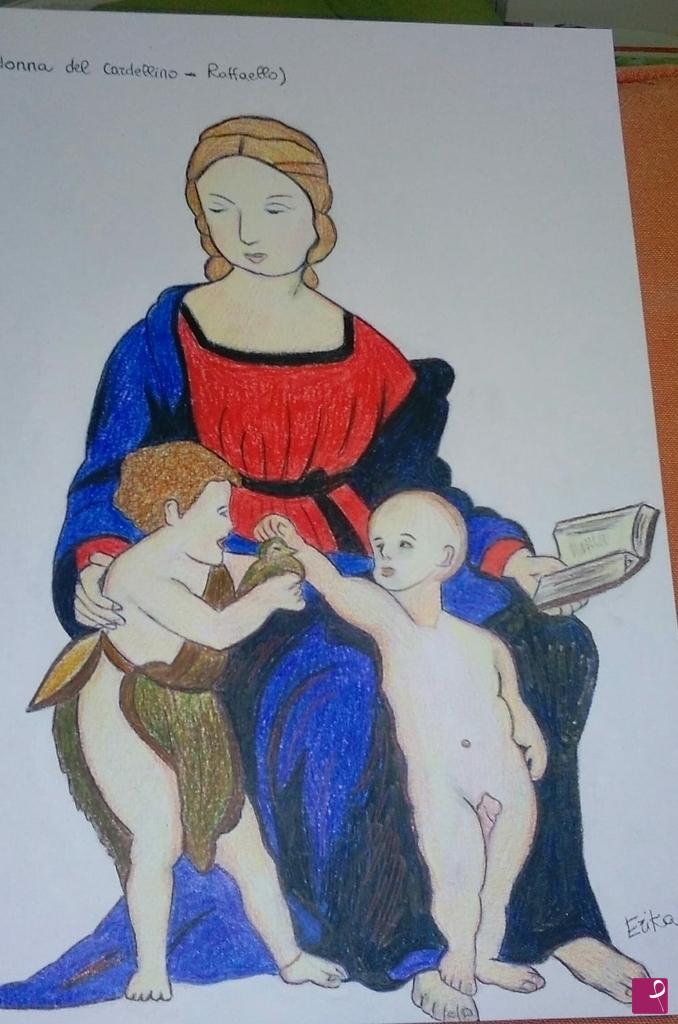 quadri in vendita online - Madonna del cardellino