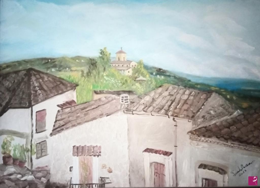 quadri in vendita online - Madonna del castello ( Civita nova 2013 )