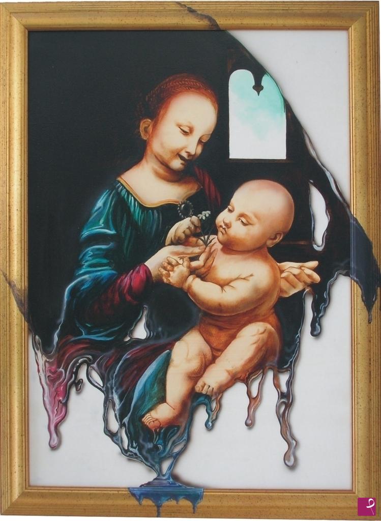 quadri in vendita online - Madonna del Fiore (rivisitazione)