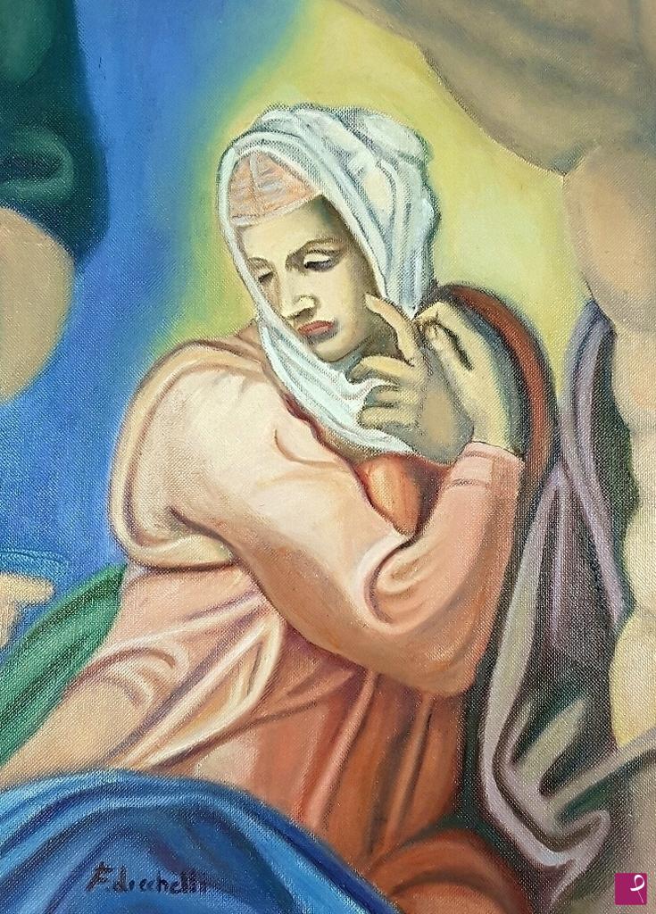 quadri in vendita online - Madonna del "Giudizio universale"