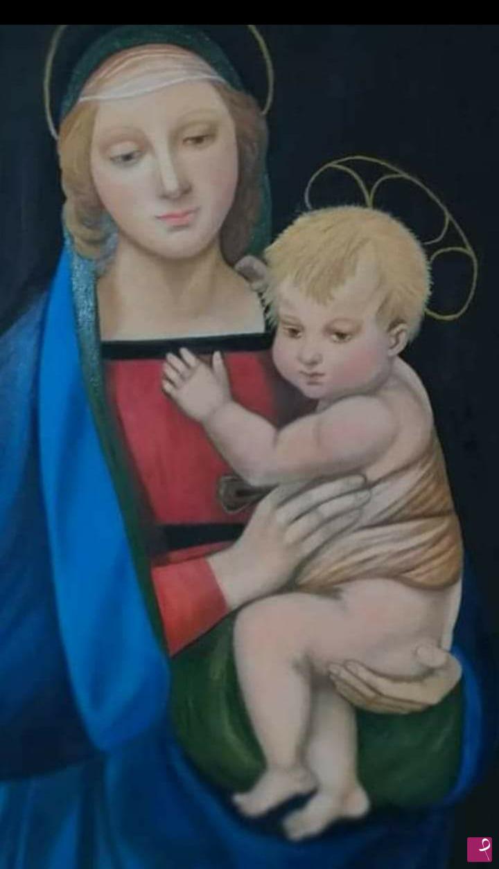 quadri in vendita online - "Madonna del Gran Duca " di RAFFAELLO riproduzione accurata