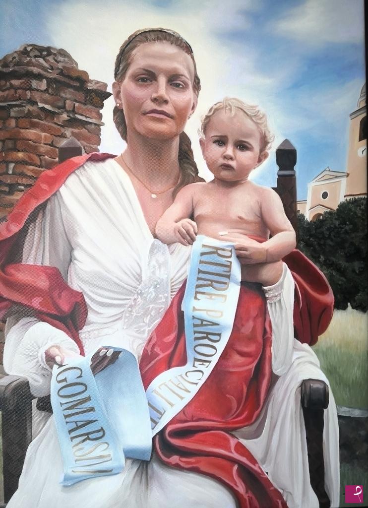 quadri in vendita online - MADONNA DEL NASTRO O MADONNA LAGOMARSINI