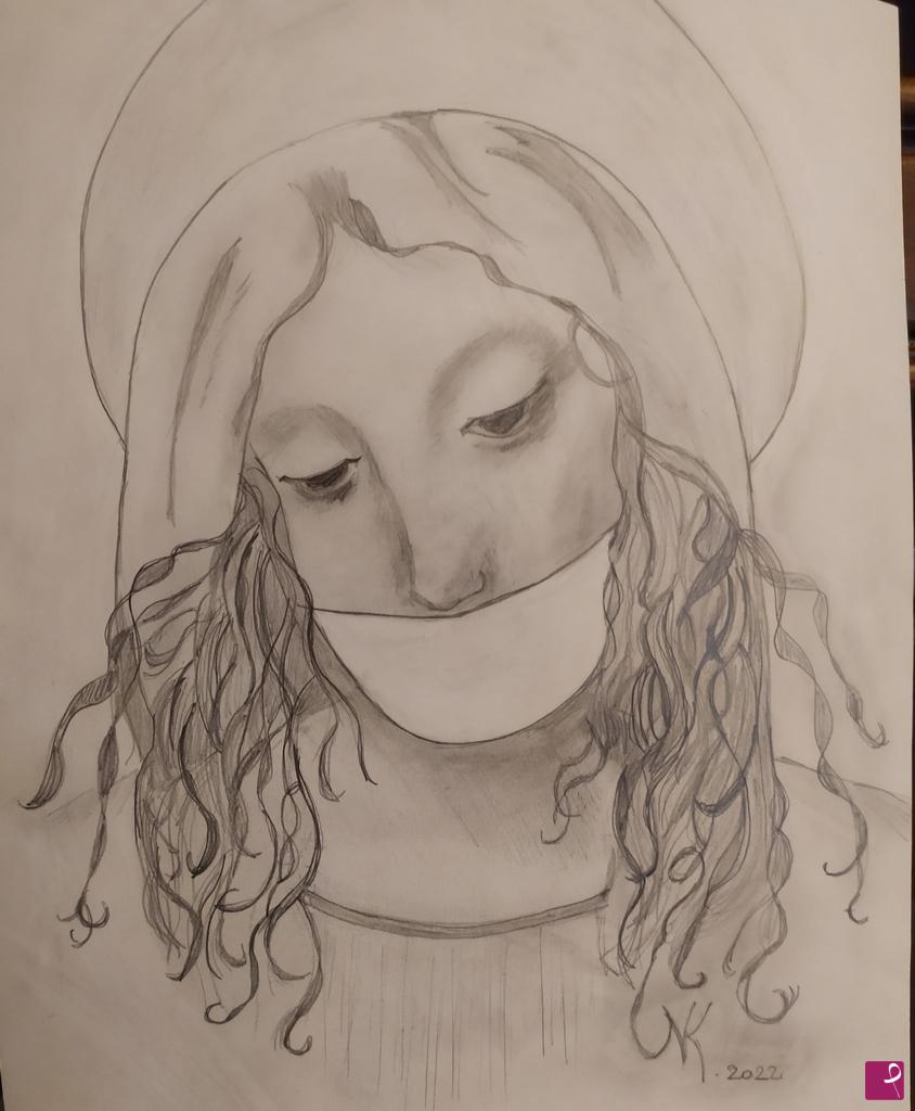 quadri in vendita online - MADONNA DEL SILENZIO 