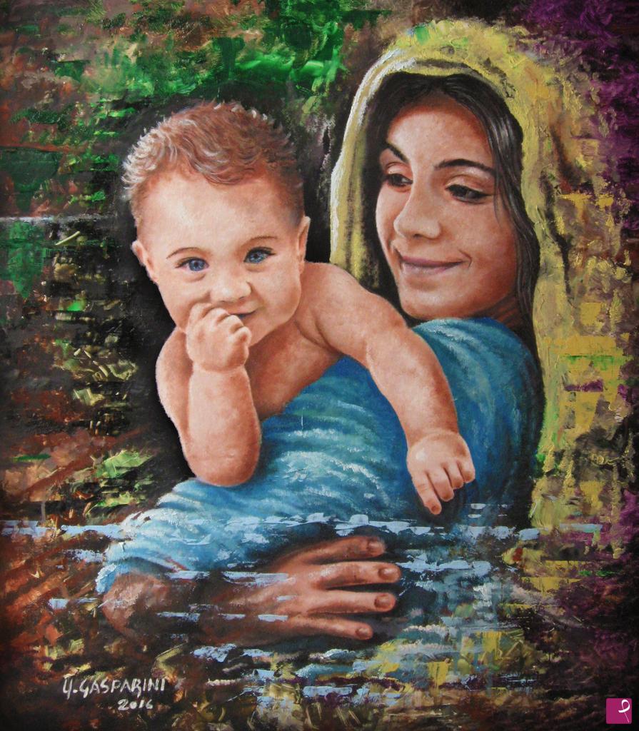 quadri in vendita online - Madonna del sorriso